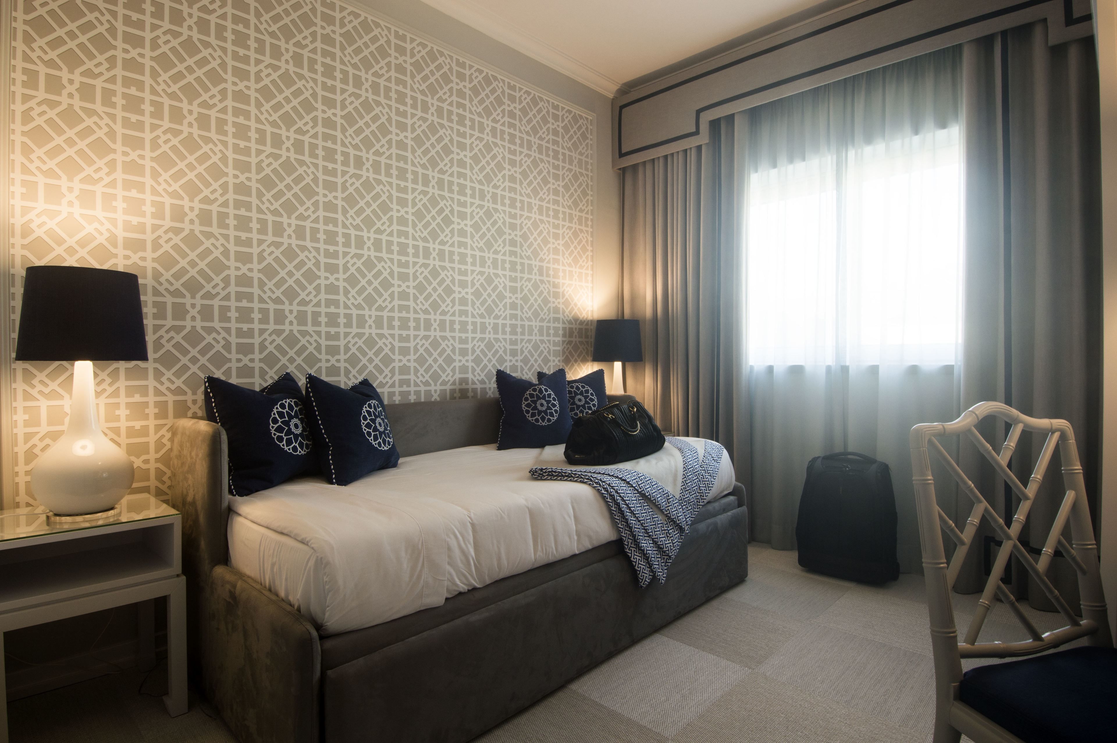 triple room | down duvets, desk, blackout curtains, soundproofing