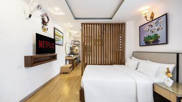 Executive kamer | Een minibar, een kluis op de kamer, verduisterende gordijnen