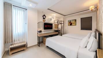 Familiekamer | 1 slaapkamer, een minibar, een kluis op de kamer