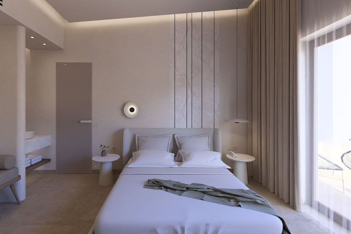 Deluxe Room with Pool View | 1 bedroom, Frette Italian sheets, premium bedding, pillowtop beds