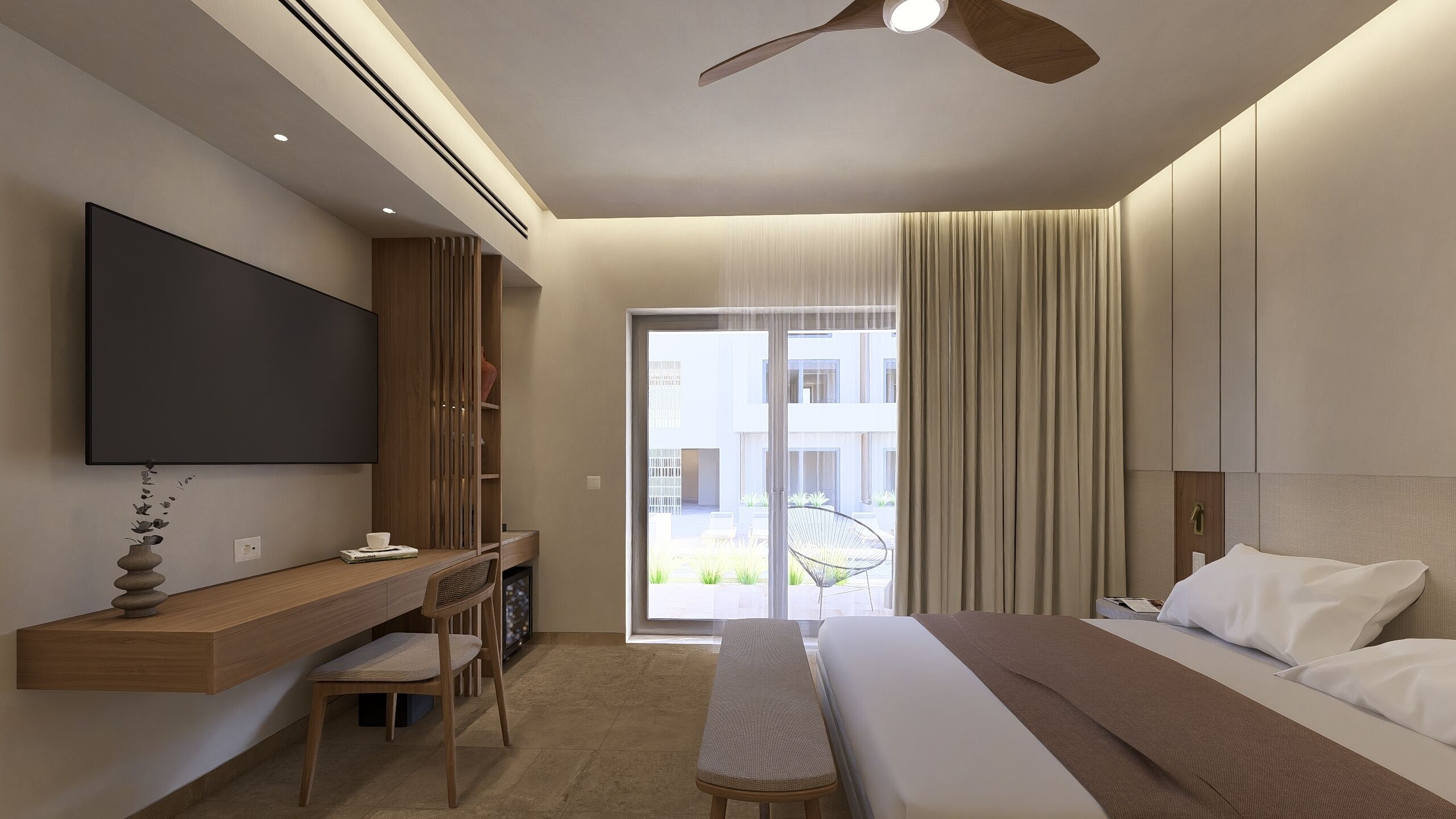 Essential Room with Private Pool | Premium bedding, pillowtop beds, in-room safe, desk