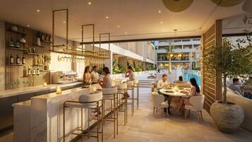 Frokost og middag serveres, greske retter