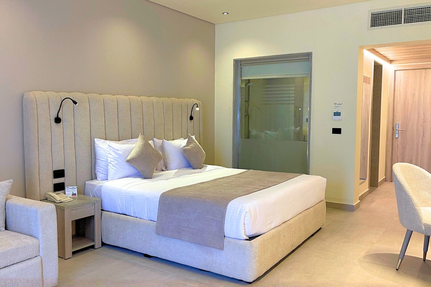 Minibar, in-room safe, desk, blackout curtains