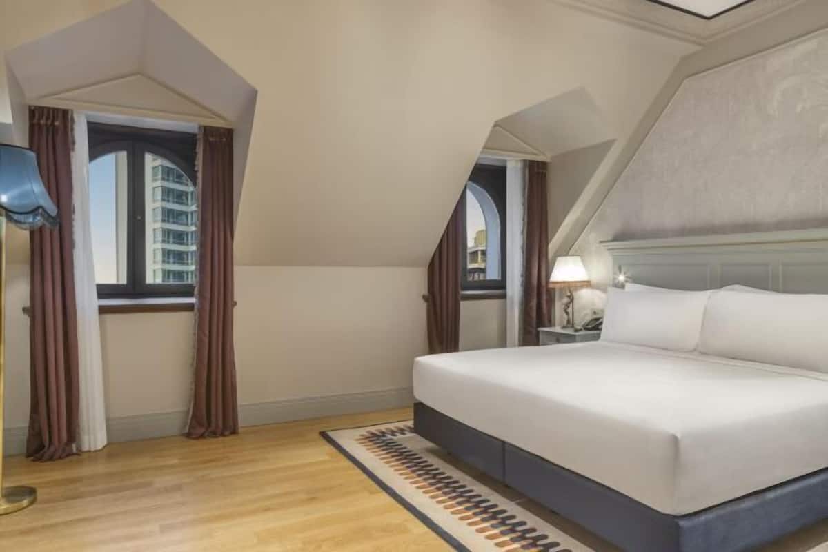 Draps en coton égyptien, literie de qualité, couette en duvet, minibar