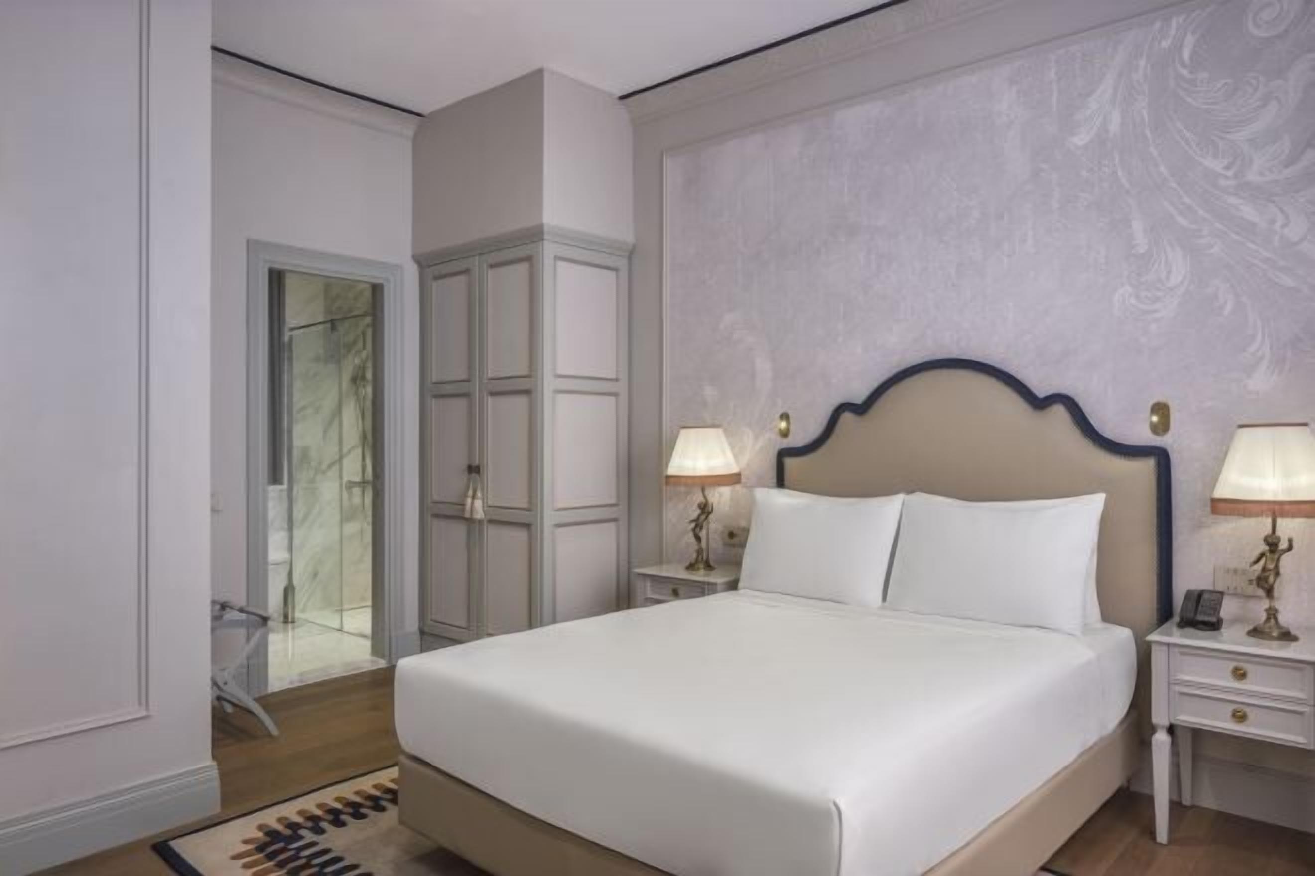 이집트산 면 시트, 고급 침구, 오리/거위털 이불, 미니바