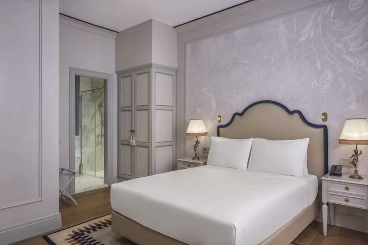 Draps en coton égyptien, literie de qualité, couette en duvet, minibar