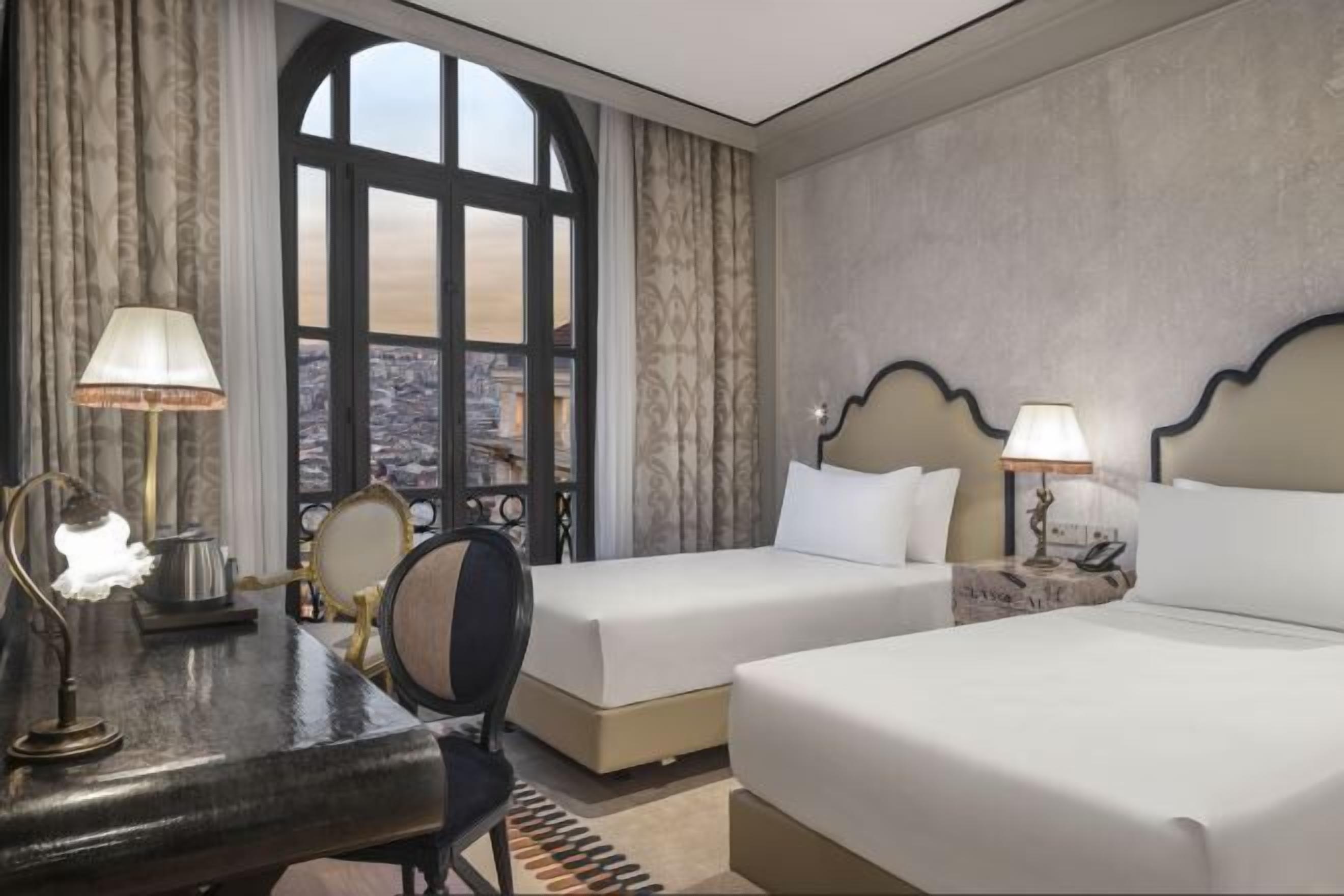 Egyptian cotton sheets, premium bedding, down duvets, minibar