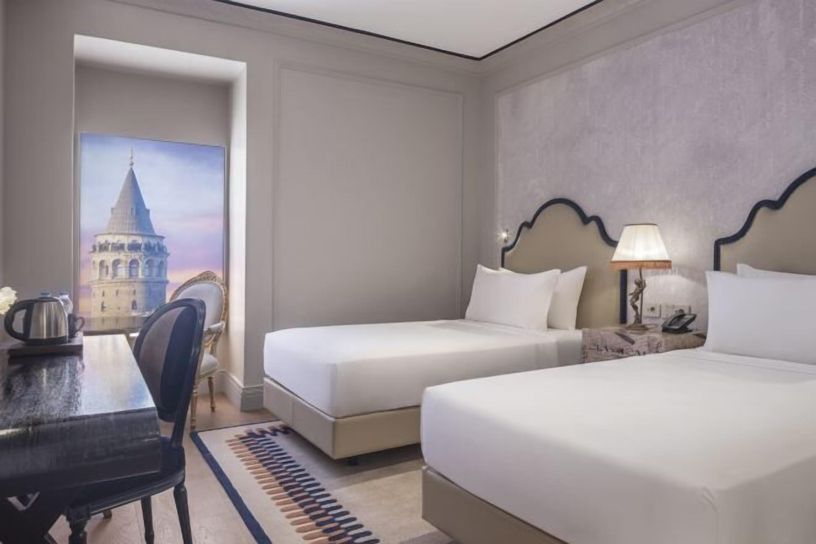 Egyptian cotton sheets, premium bedding, down duvets, minibar