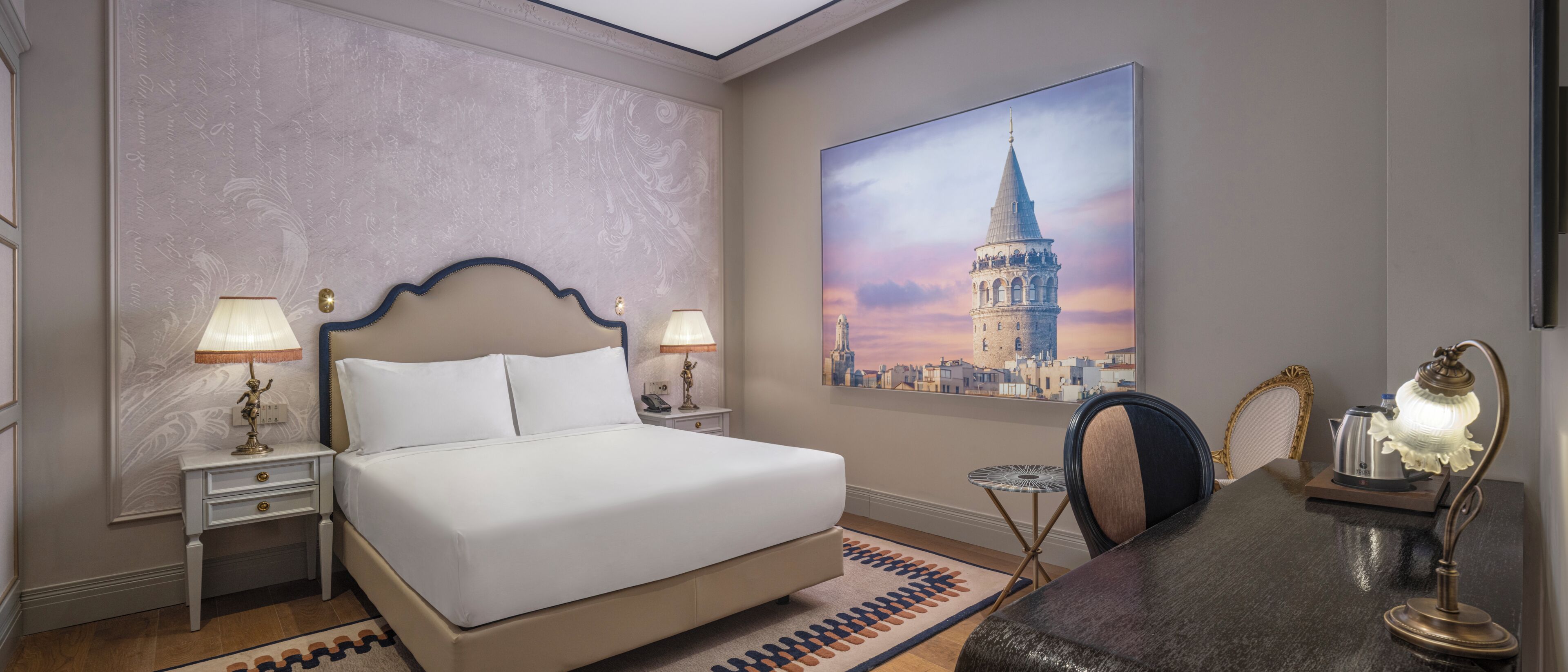 Phòng, 1 giường cỡ queen | Bộ trải giường bằng vải cotton Ai Cập, bộ đồ giường cao cấp 