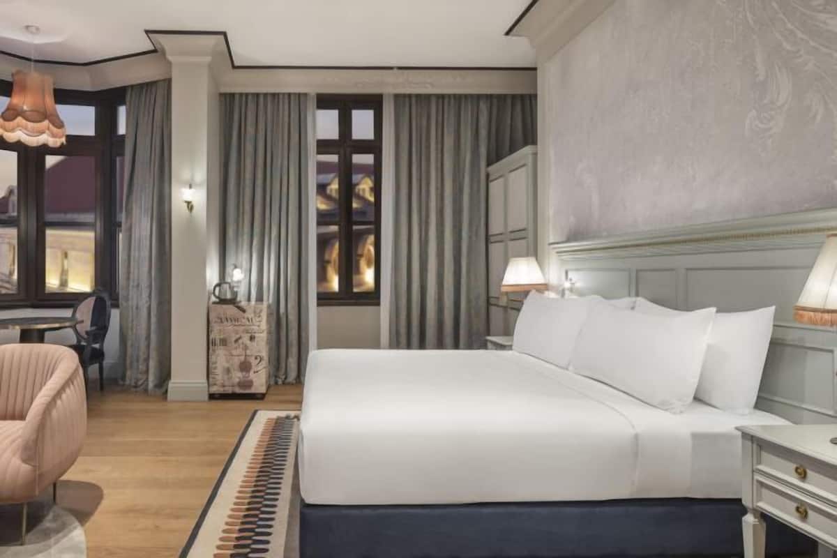 Draps en coton égyptien, literie de qualité, couette en duvet, minibar