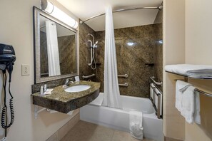 Hair dryer, towels