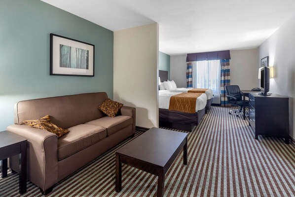 Desk, iron/ironing board, free cots/infant beds, free WiFi