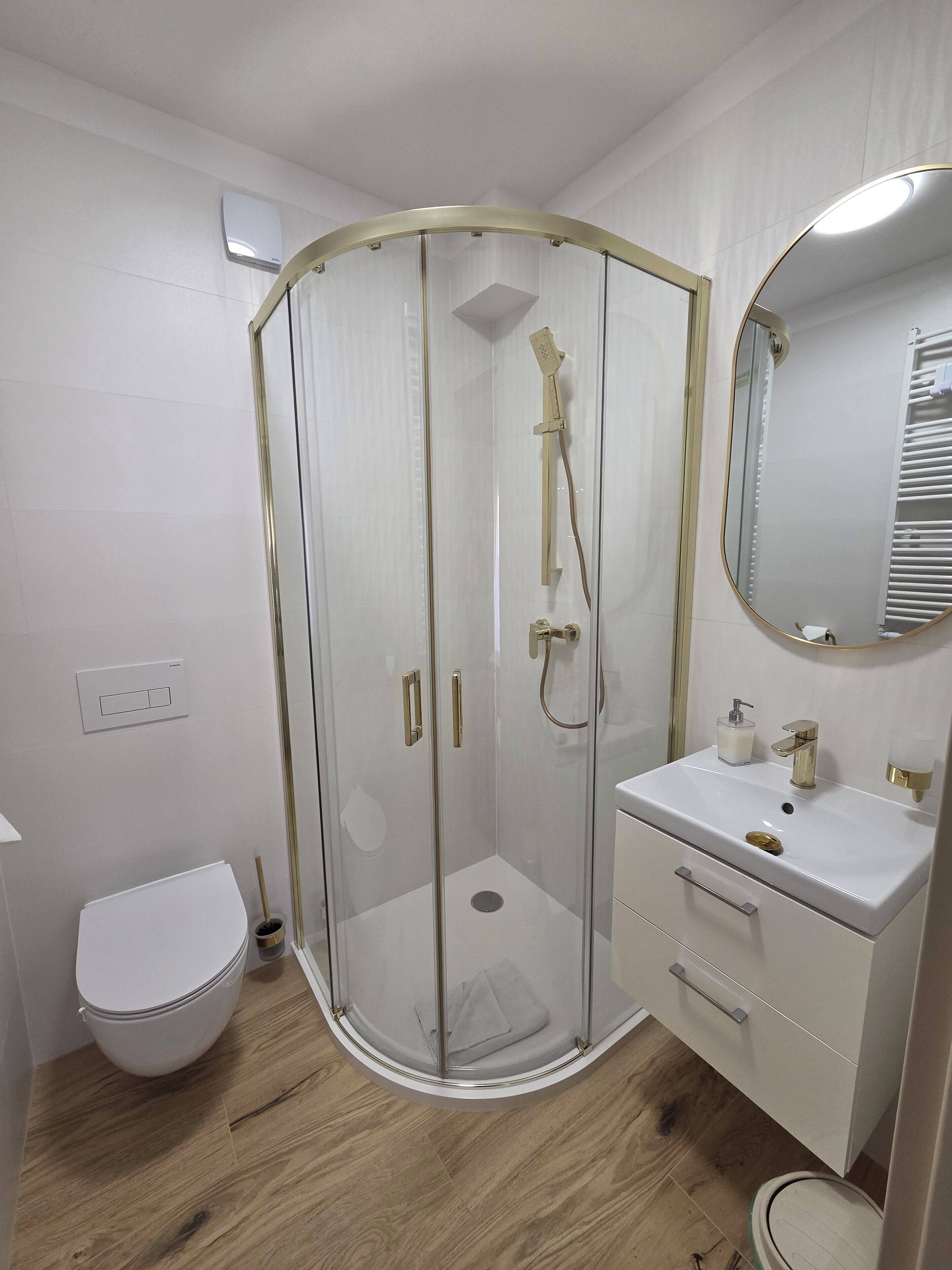 double room | bathroom | shower, designer toiletries, hair dryer, bathrobes