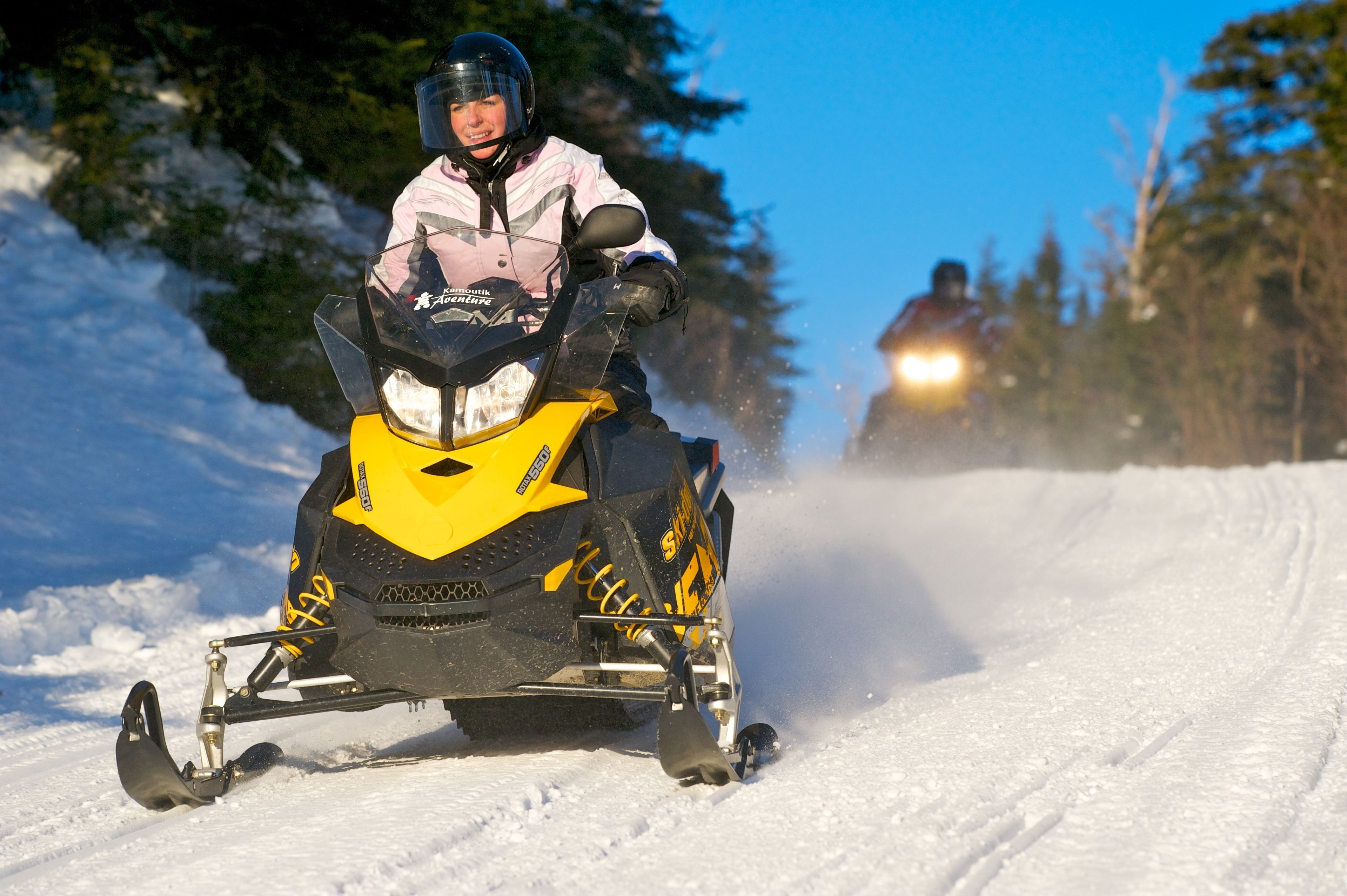 snowmobile riding