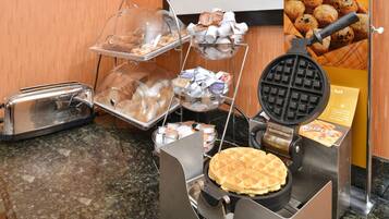 Free daily buffet breakfast