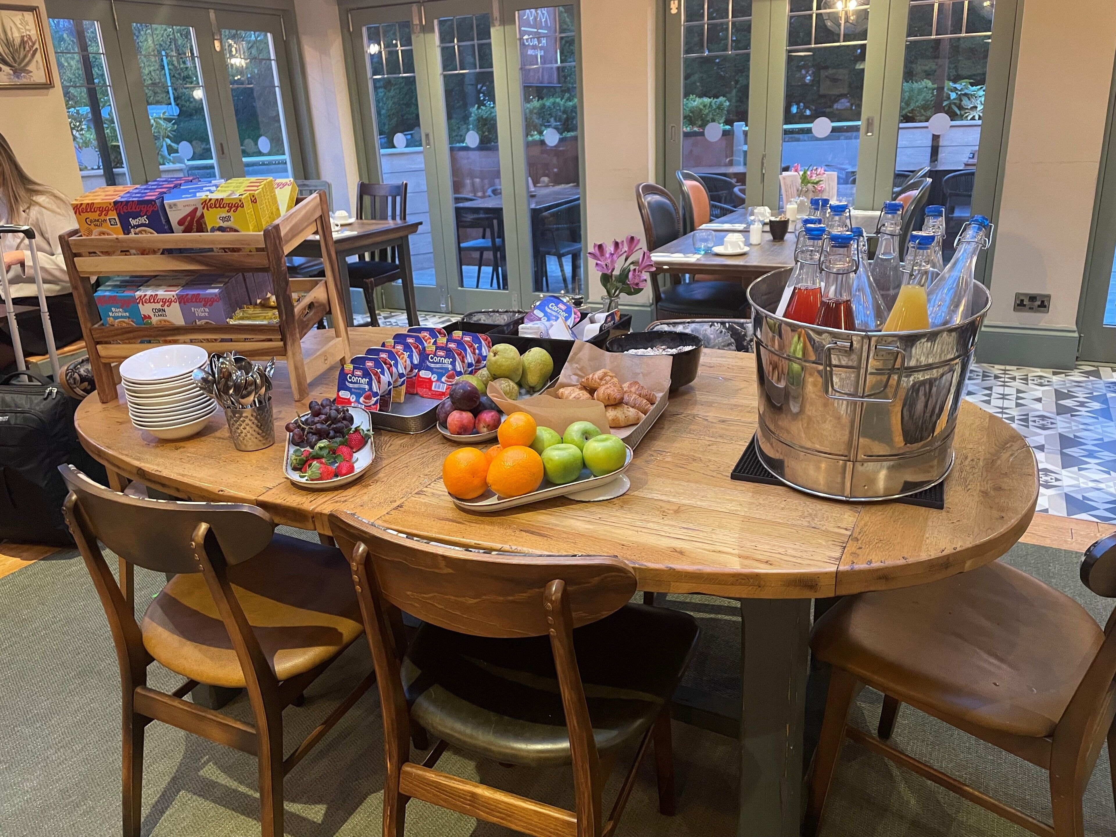 daily full breakfast (gbp 12.95 per person)