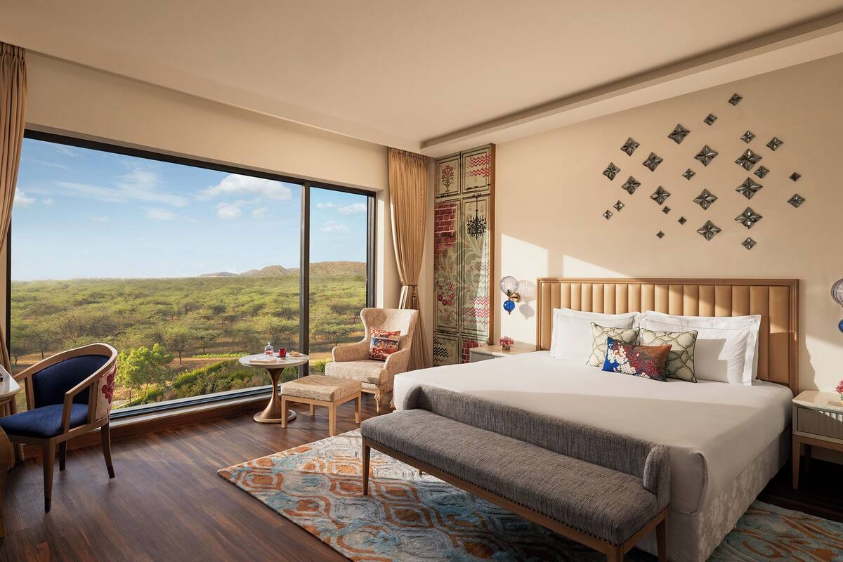 deluxe room king bed | memory-foam beds, minibar, in-room safe, individually decorated