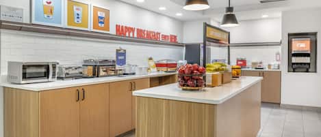 Free daily buffet breakfast