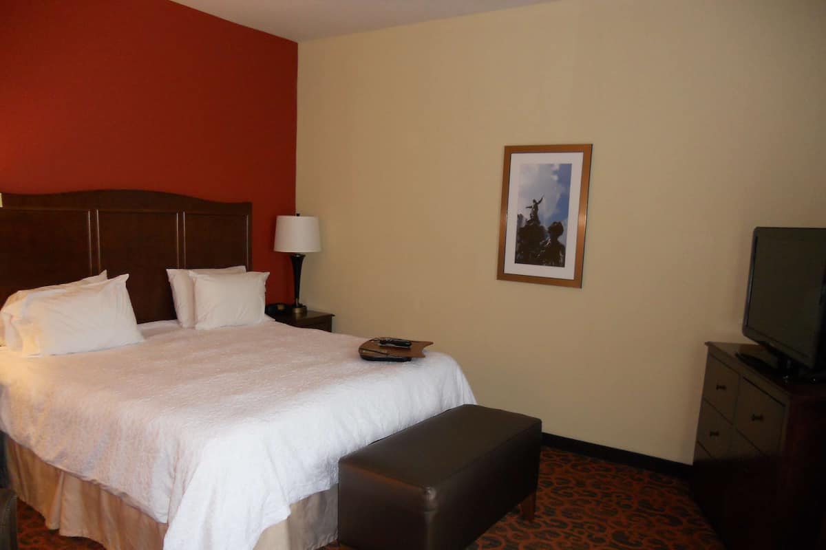 In-room safe, laptop workspace, blackout curtains, iron/ironing board