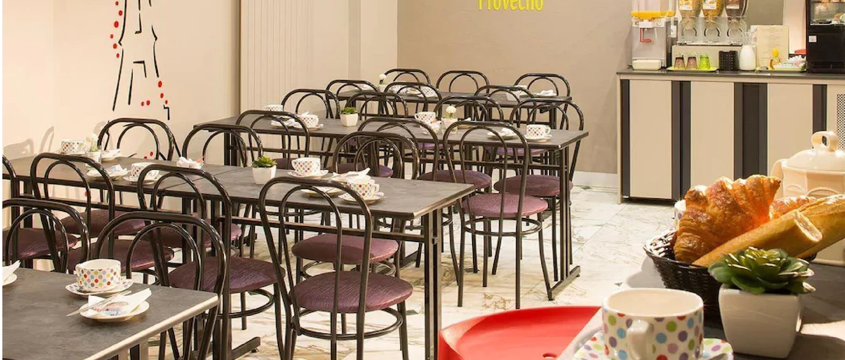 daily buffet breakfast (eur 9.50 per person)