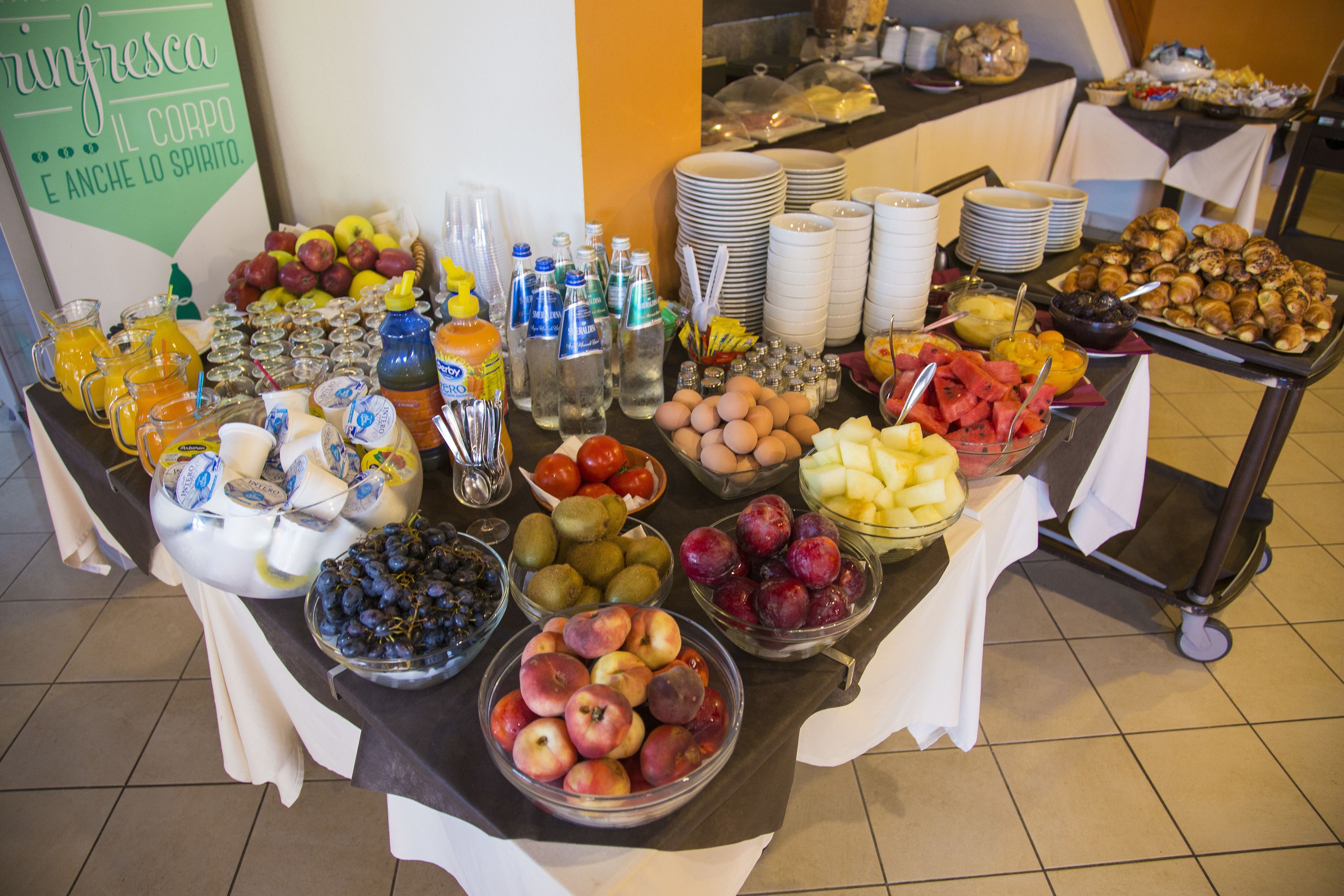 daily buffet breakfast (eur 10.00 per person)