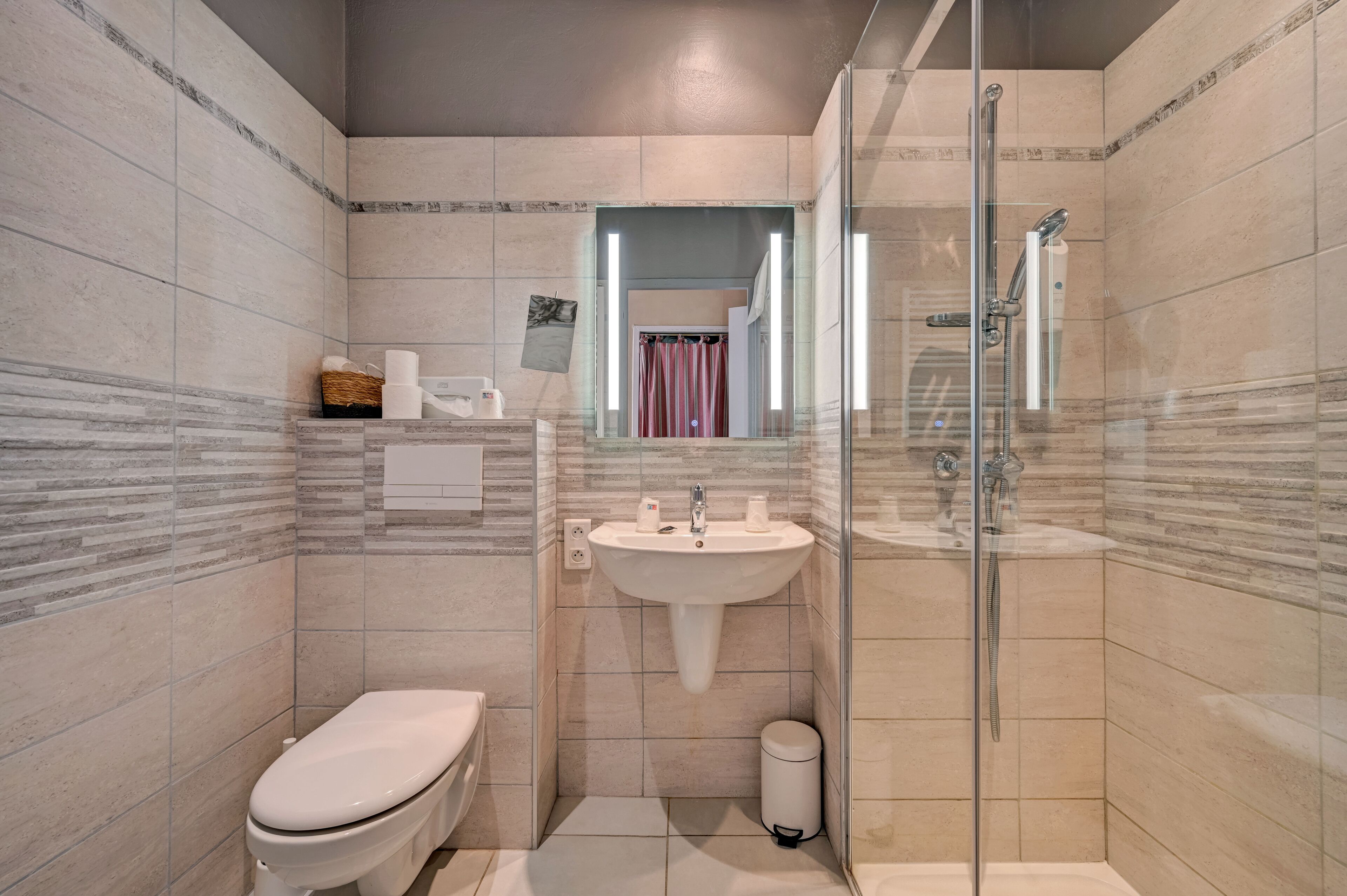 premium triple room, terrace | bathroom | shower, free toiletries, hair dryer, towels