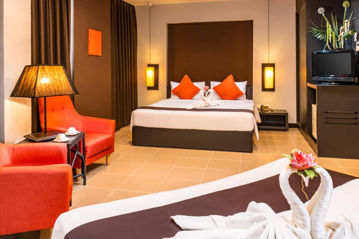 Deluxe kamer | 1 slaapkamer, een minibar, een kluis op de kamer