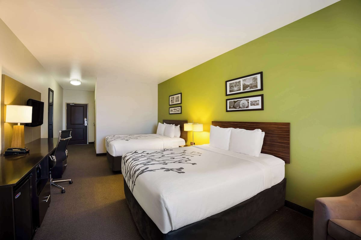 Room, 2 Queen Beds, Accessible, Non Smoking | Premium bedding, in-room safe, desk, iron/ironing board