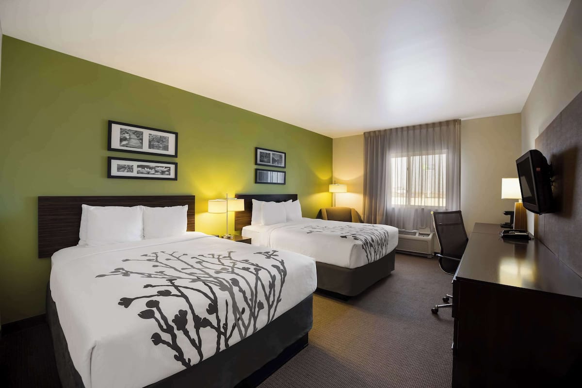 Standard Room, 2 Queen Beds, Non Smoking | Premium bedding, in-room safe, desk, iron/ironing board
