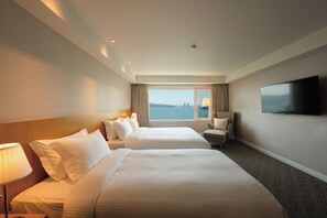 Super Deluxe Ocean Twin | Cortinas opacas, camas supletorias, wifi gratis