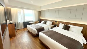 디럭스 트윈룸 호수전망 | 고급 침구, 무료 미니바 품목, 객실 내 금고, 책상