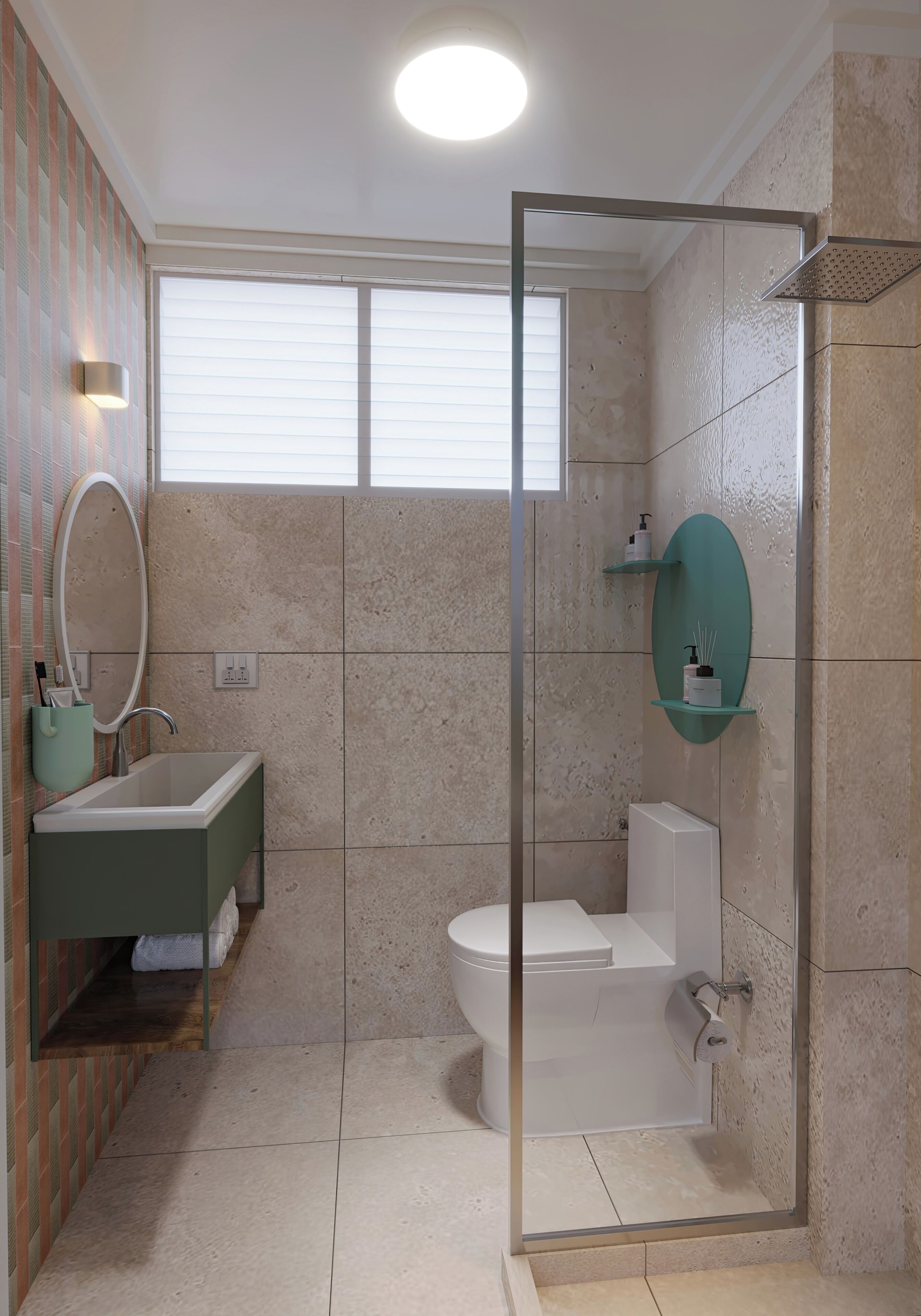 Dusche, kostenlose Toilettenartikel, Haartrockner, Handtücher