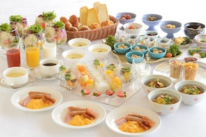 Dagelijks ontbijtbuffet (JPY 2200 per persoon)