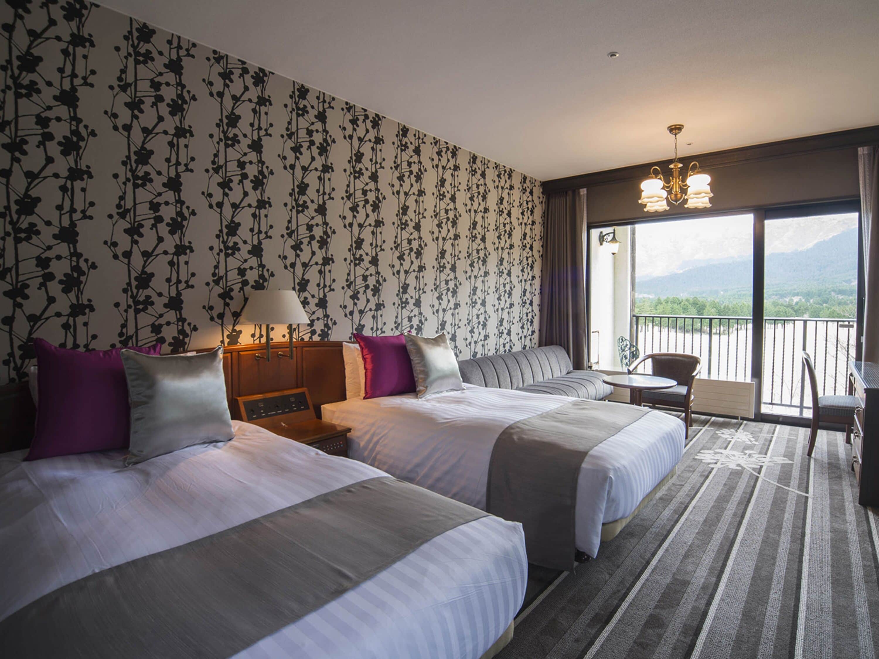 individually decorated, desk, laptop workspace, blackout curtains