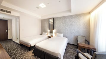 Habitación básica con 2 camas individuales, 2 camas individuales, para no fumadores (South Wing) | Ropa de cama de alta calidad, escritorio, insonorización y wifi gratis