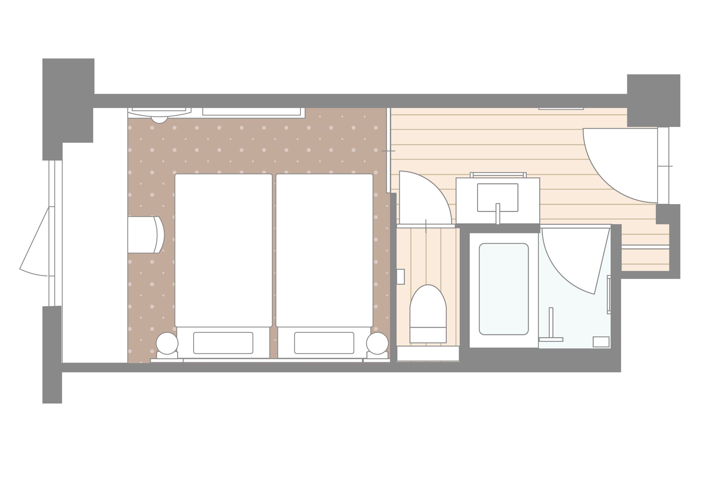 individually decorated, individually furnished, blackout curtains