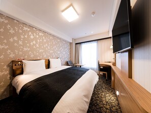 Down duvets, desk, free WiFi, bed sheets - APA Hotel Kyoto Gion EXCELLENT (Kyoto)