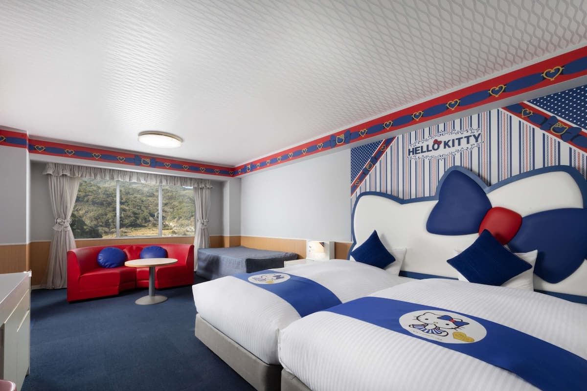 Standard room with 2 single beds and 1 sofa bed | In-room safe, desk, free WiFi, bed sheets