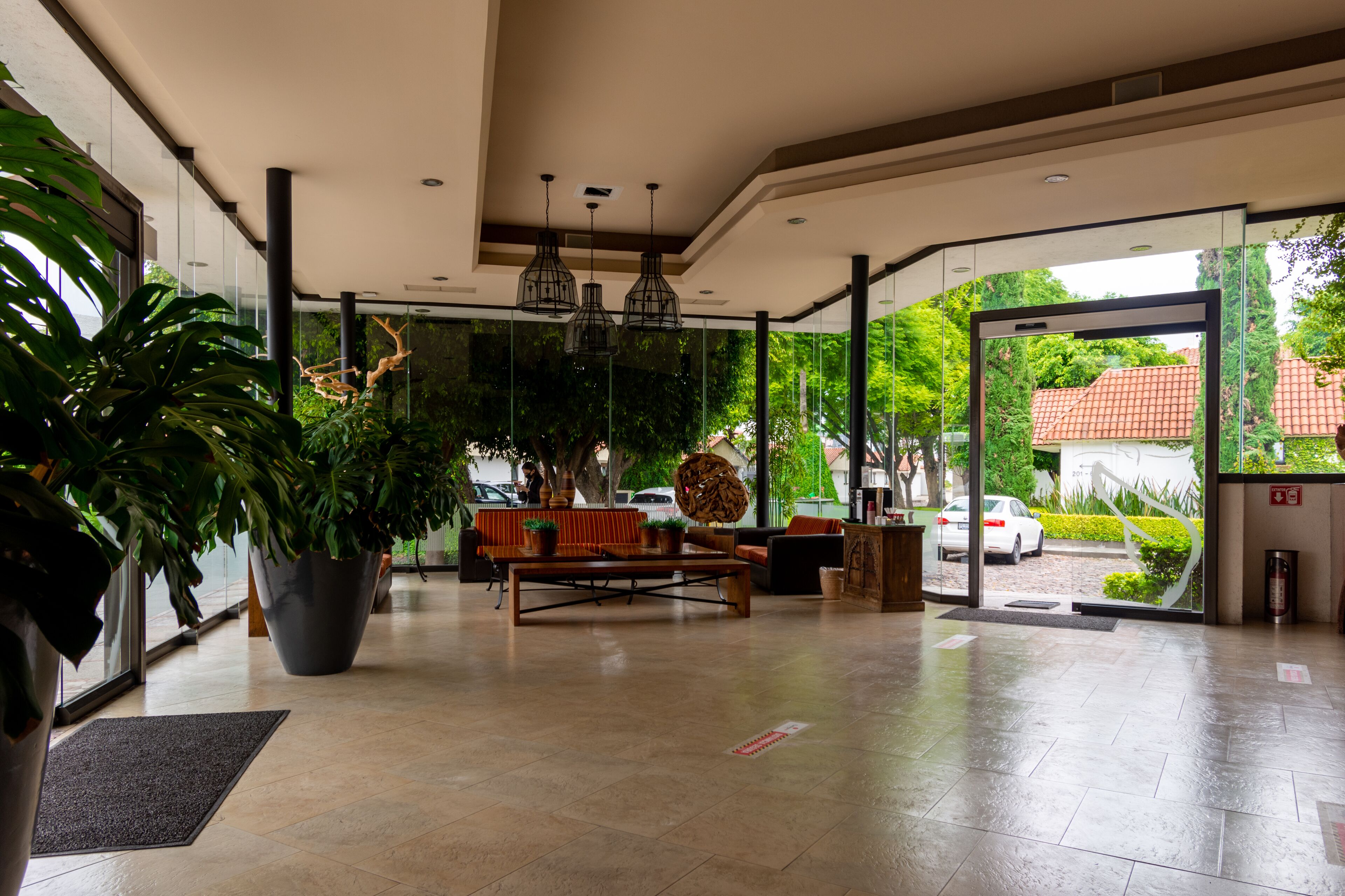 Sittområde i lobbyn