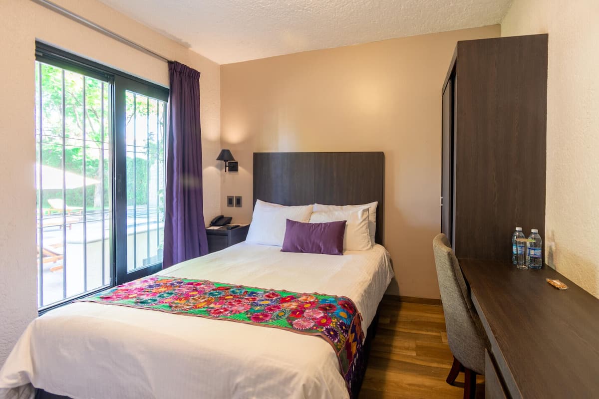 In-room safe, desk, laptop workspace, blackout drapes