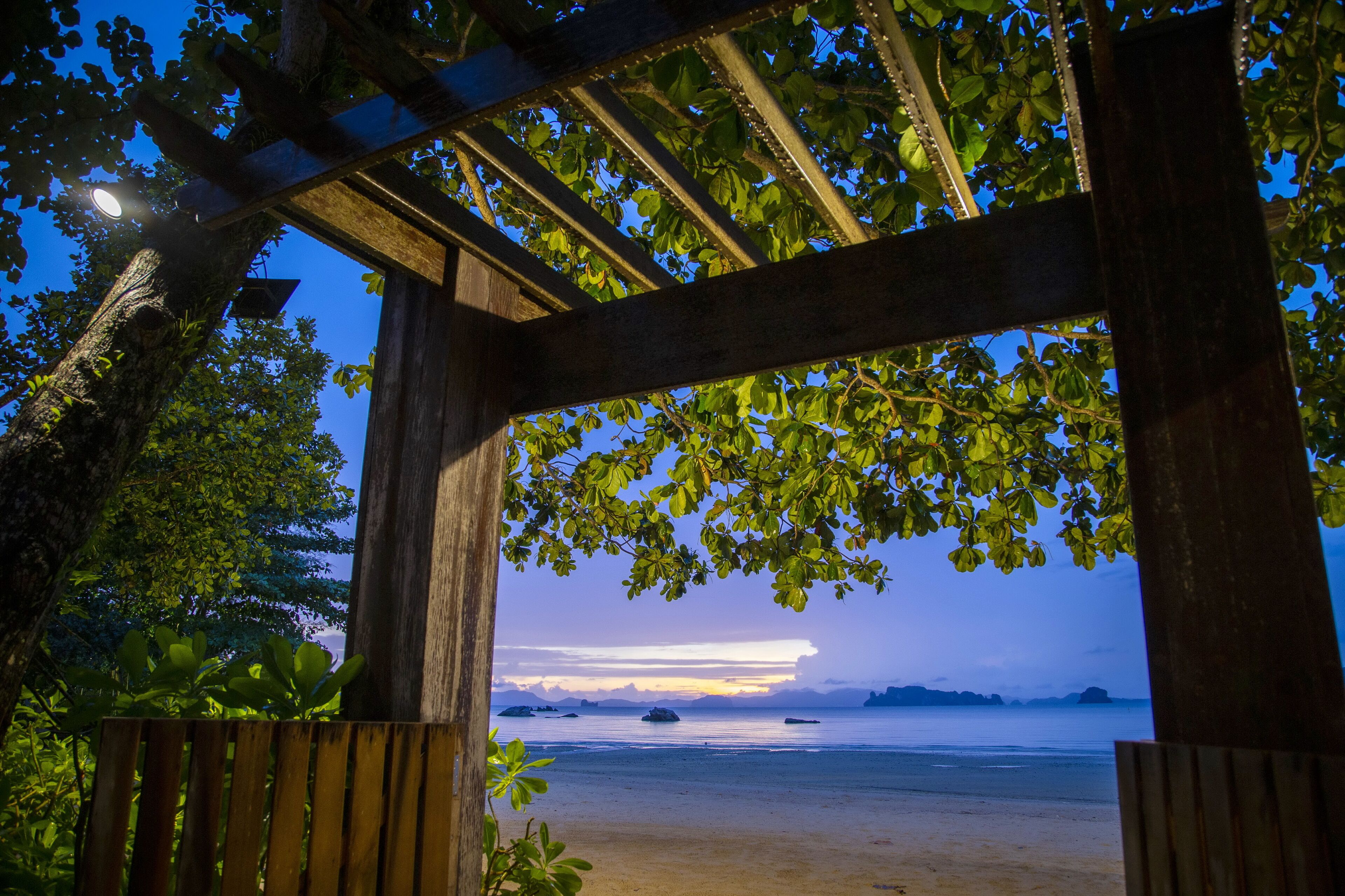 Façade de l’hébergement - soirée/nuit