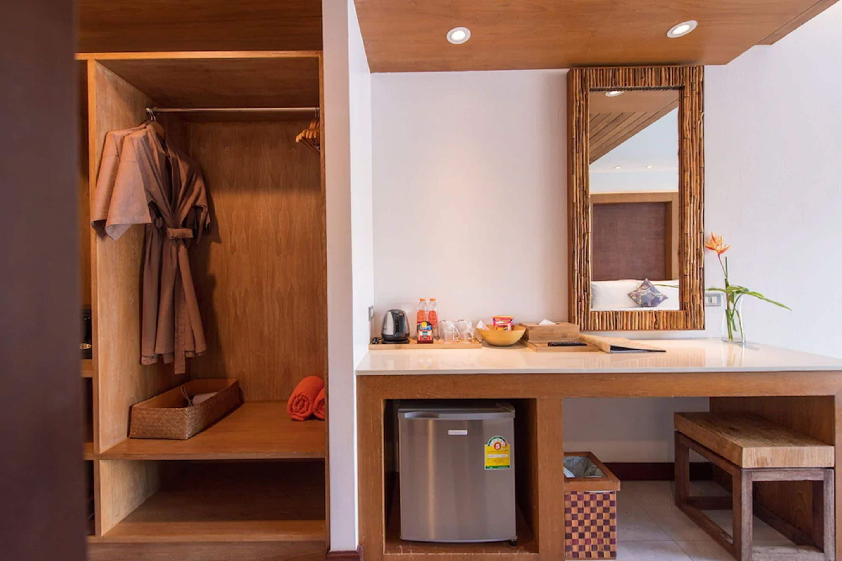 deluxe room, pool view | 1 bedroom, premium bedding, minibar, in-room safe