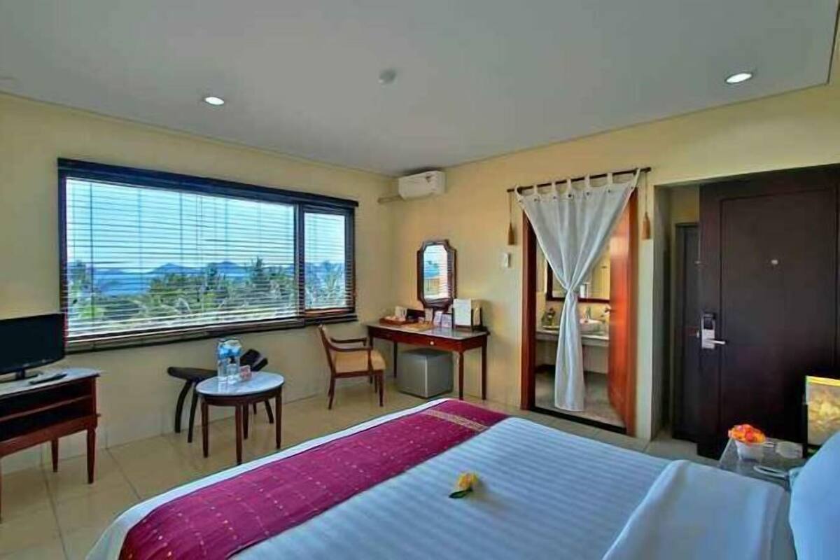 1 quarto, roupas de cama premium, frigobar, cofres nos quartos