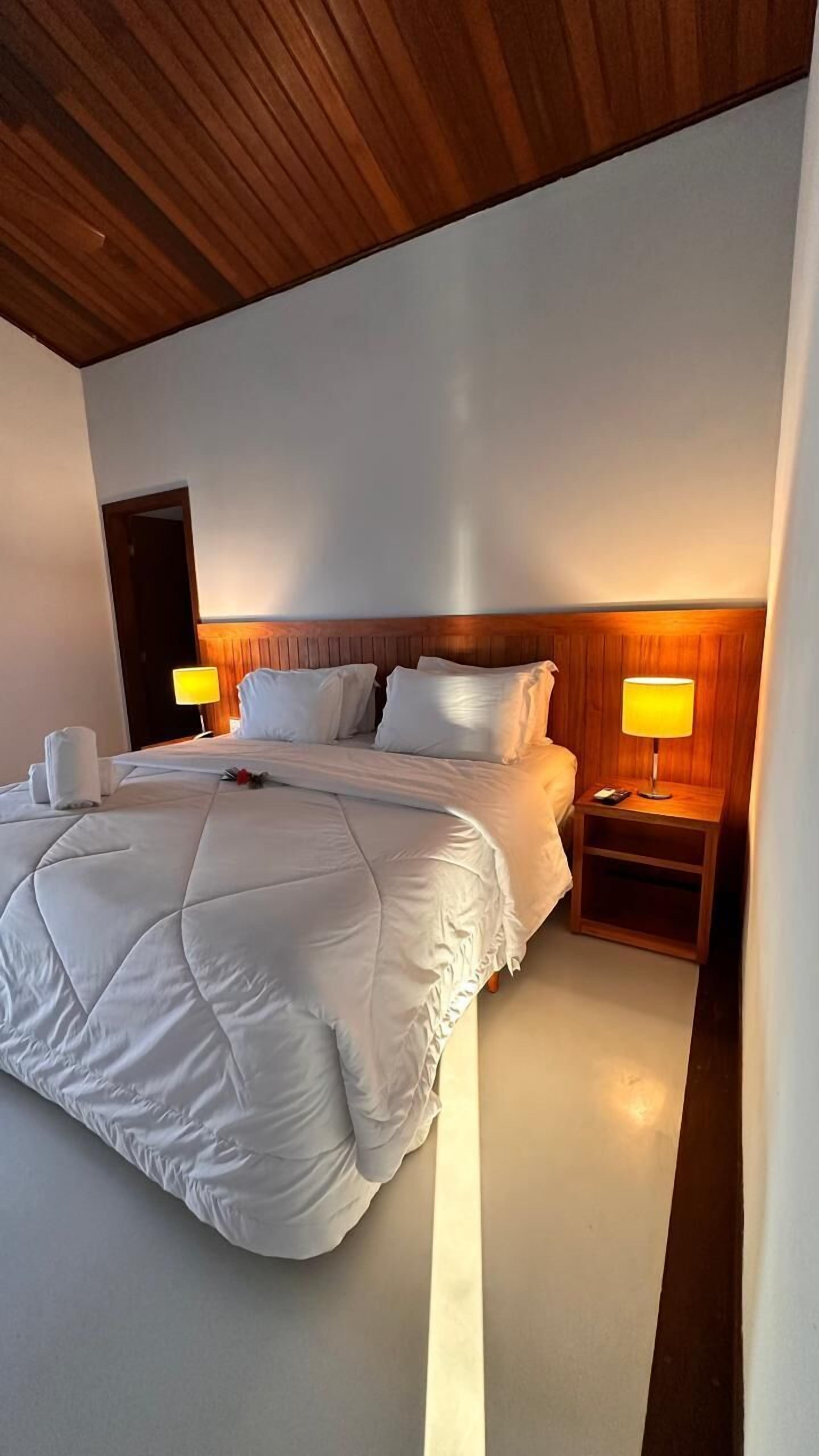 Bangalô Família | ตู้นิรภัยในห้องพัก, ผ้าม่านกันแสง, Wi-Fi ฟรี, ผ้าปูที่นอน