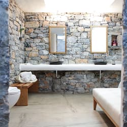 Superior Suite, Sea View | Bathroom | Free toiletries, hair dryer, bathrobes, slippers