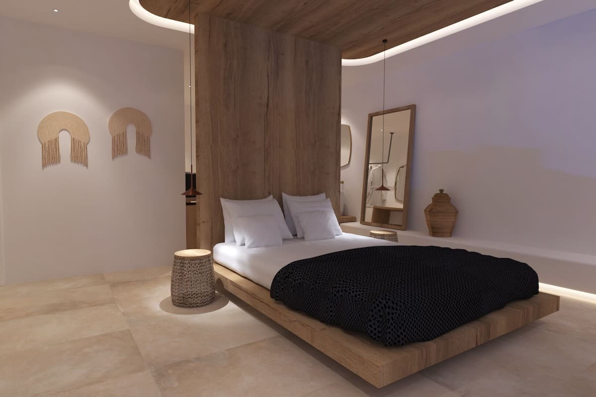 Premium Family Suite with Indoor Jetted Tub and Sea View | Italienske lagner fra Frette, premium-sengetøj, minibar