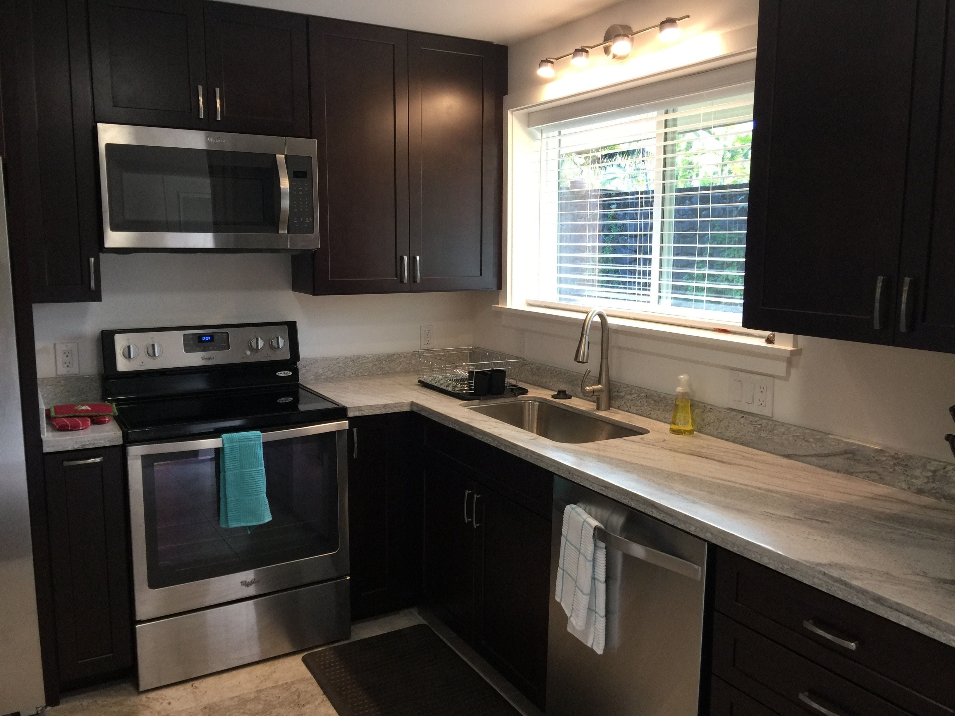 family house, private bathroom, lagoon view (aaron's beach house priva) | private kitchen | fridge, coffee/tea maker