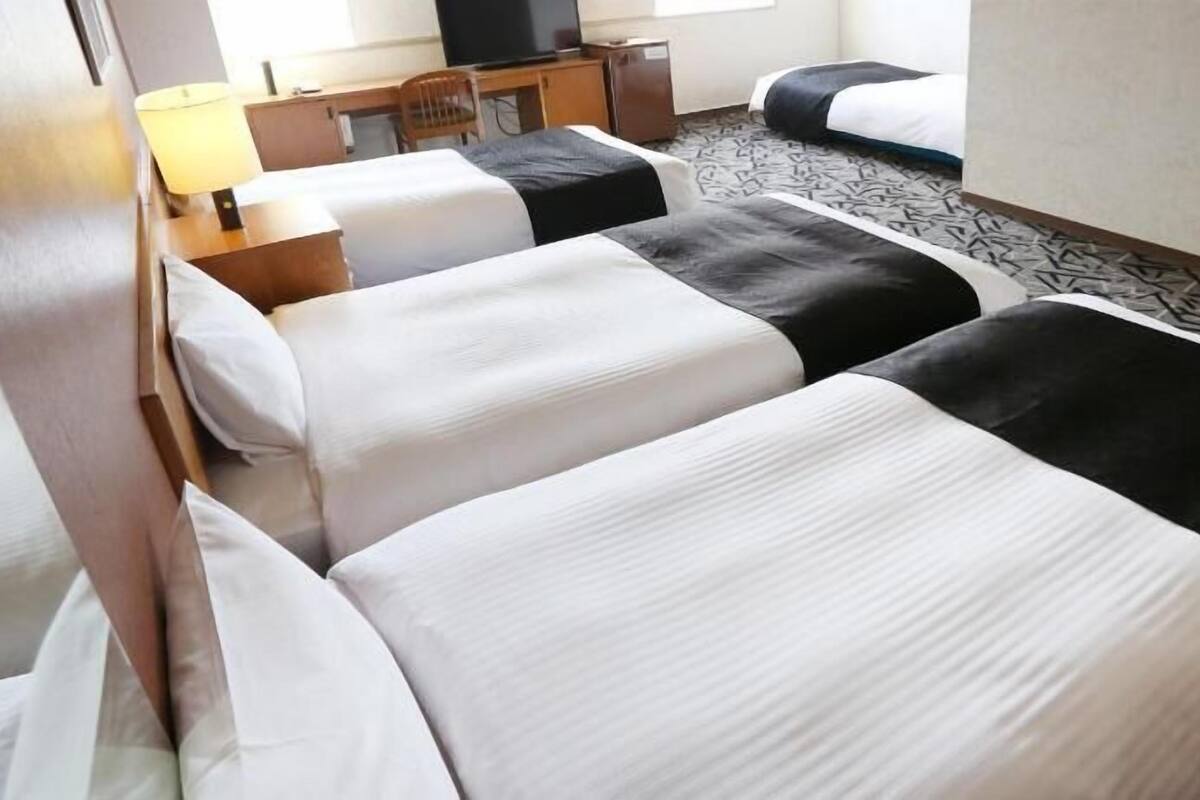 Down comforters, desk, free WiFi, bed sheets