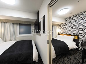 Twin Room, Non Smoking, Connecting Rooms (SS, for 2 Adults) | Down comforters, desk, blackout drapes, free WiFi
