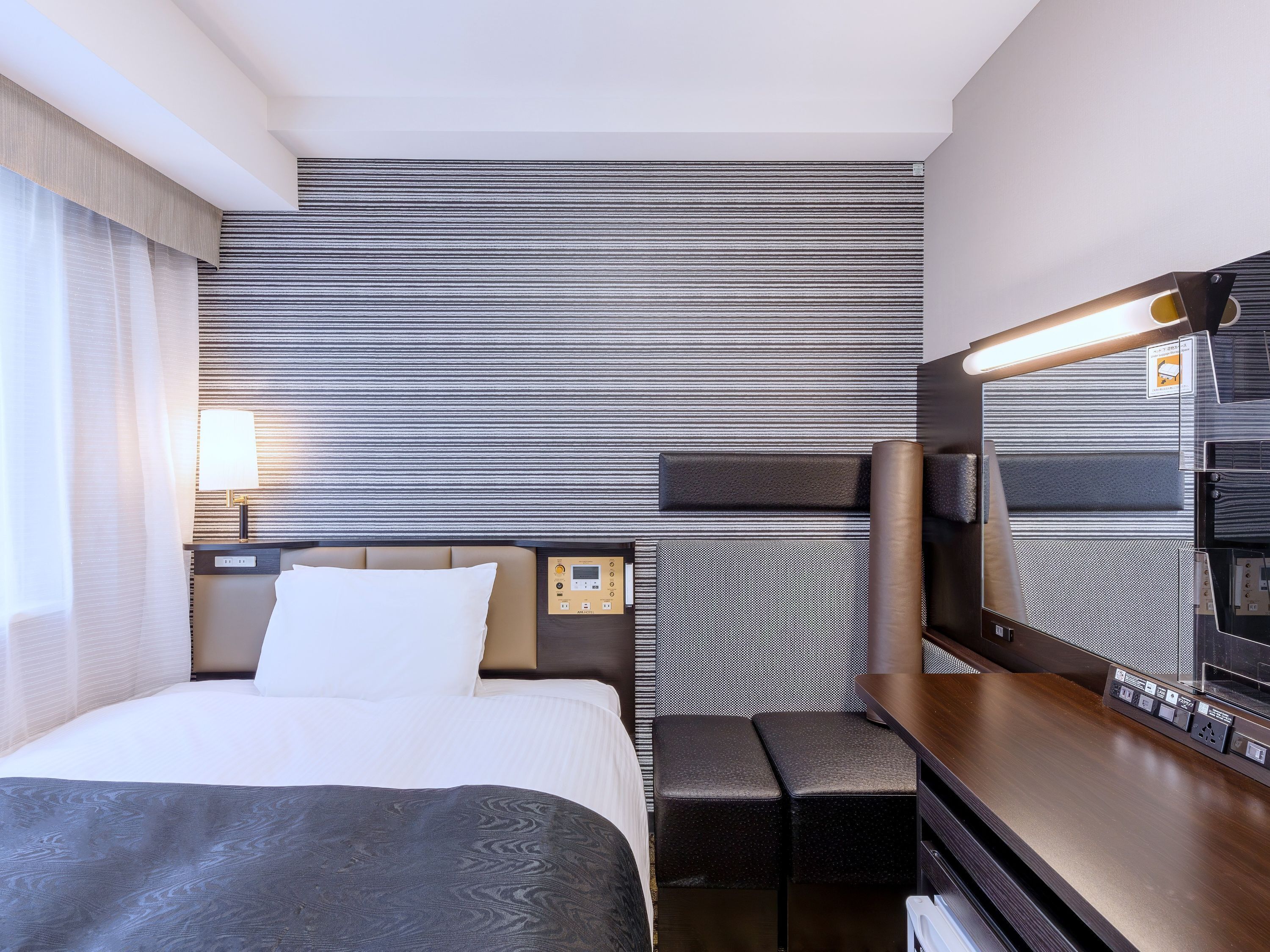 Down duvets, desk, blackout curtains, free WiFi